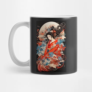 Japanese Princess Vintage Kabuki-style Art Mug